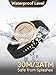 EUTOUR Magnetic Wrist Watch for Men Creative Magnet Balls Tracking Dial with Japanese Movement 40MM 3ATM and Silicone Band Unique Analog Quartz Watch Gift Idea for Men Gold