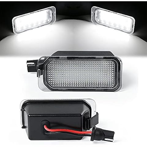YMANNI plate light 2Pcs LED License Number Plate Light Lamps For Ford Tourneo Transit Connect Courier Custom 150 250 350HD Car-styling Cover