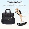 Modoker-Dog-Travel-Bag-with-Dog-Backpack-Airline-Approved-Pet-Travel-Bag-with-Shoulder-Strap-2-Collapsible-Dog-Bowls-2-Travel-Dog-Food-Container Dog Travel Bag with Backpack