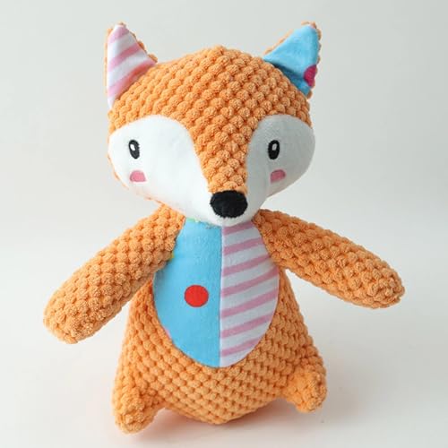 Brinquedo Bichinhos de Pelúcia Raposa Mordedor Apito para Pet Cães Gatos para Animais de estimação C