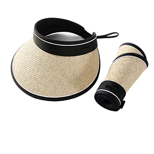 Voyagez léger avec le chapeau en paille pliable contre les rayons du soleil
