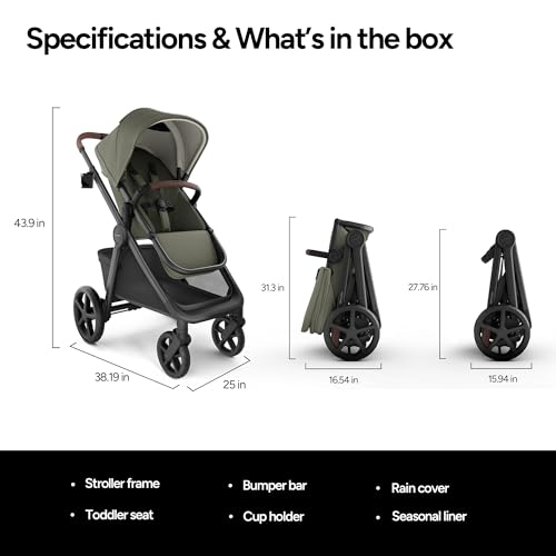 Image of Mompush Ultimate 3 Full Size Stroller, Extendable Seat, Infant to Toddler