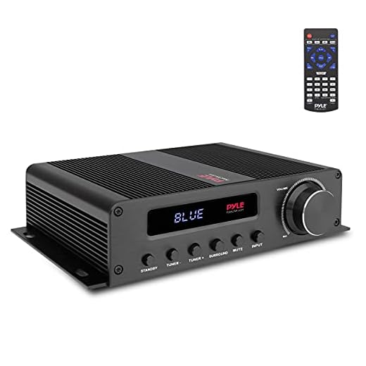 Wireless Bluetooth Home Audio Amplifier - 100W 5 Channel Home Theater Power Stereo Receiver, Surround Sound w/ HDMI, AUX, FM Antenna, Subwoofer Speaker Input, 12V Adapter - Pyle PFA540BT