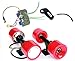 L-faster Kit Motore Elettrico per Scooter brushless Skateboard Kit Fai-da-Te Bambino Intelligente E-Board Skateboard Elettrico a 4 Ruote con Telecomando (Red Kit)
