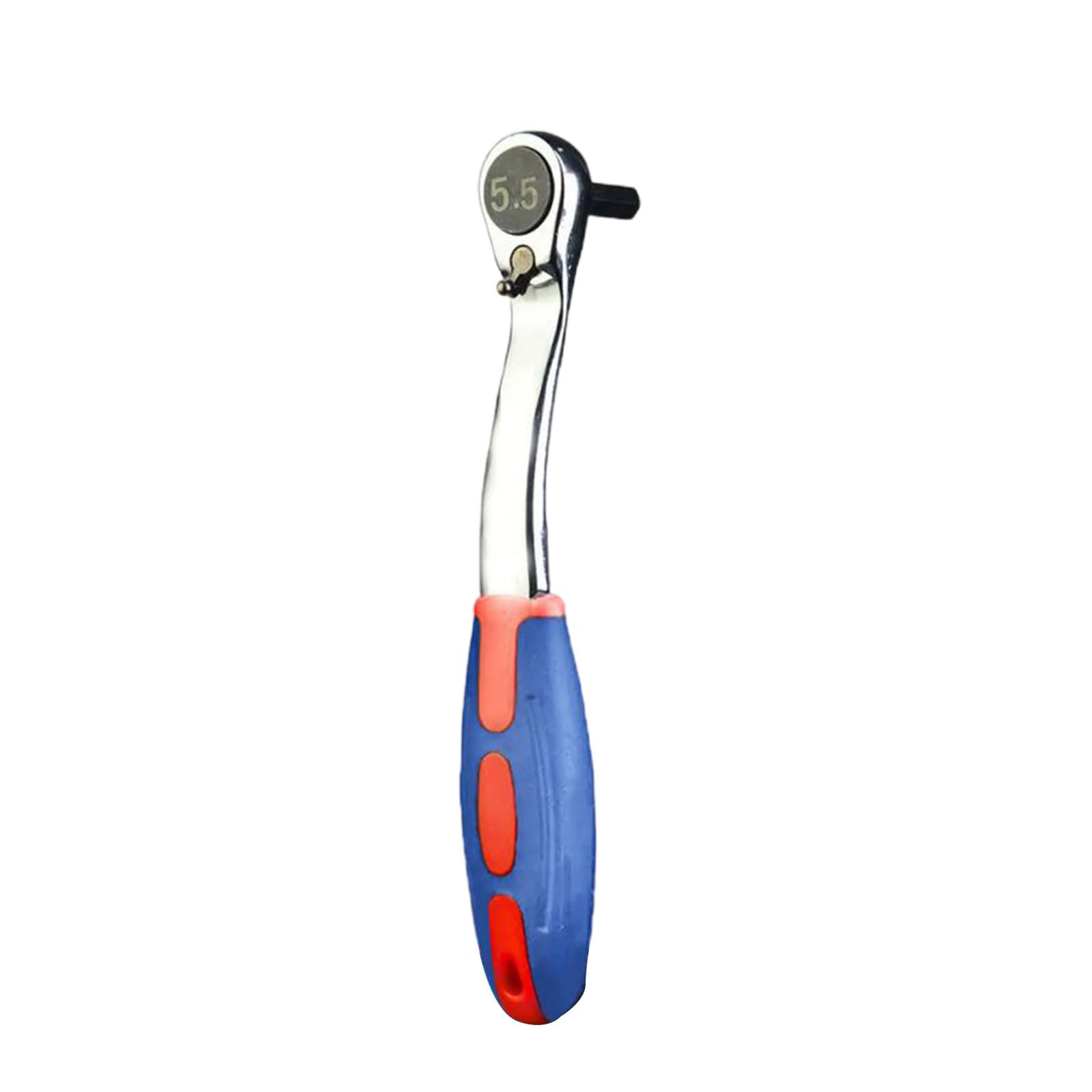 Ratchet Wrench 72 Teeth Quick Socket Batch Head Ratchet Wrench Rod Screwdriver Bit Tool Repair Hand Tool Wrenches Extension Long