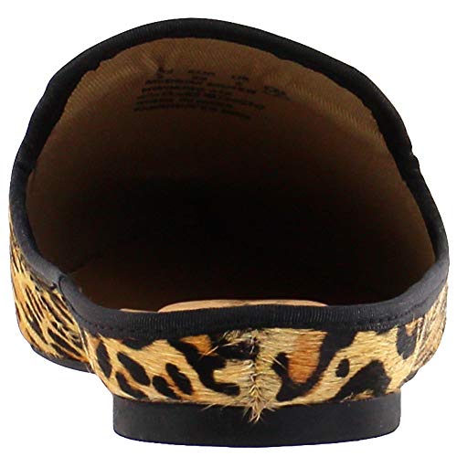 Hush Puppies Women's Sadie Tassel Mule, Leopard Calf Hair 10 Medium Us #TOP2