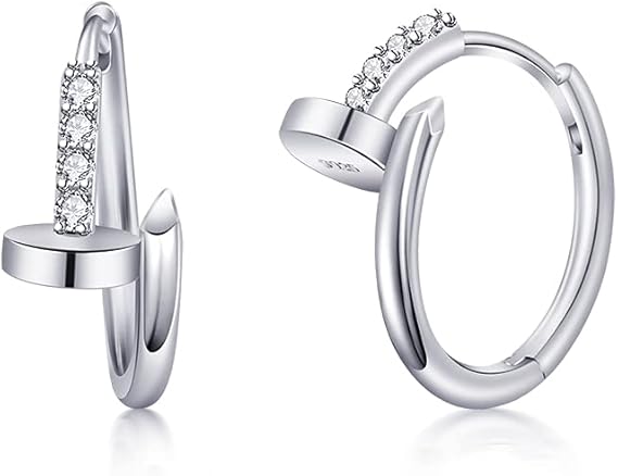 Amazon Co Jp Amazon限定ブランド フープ ピアス メンズ レディース クギの創造性 ジルコニア シルバー925 ピアス 金属アレルギー シンプル 男女兼用 カップル ジュエリー Amazon Co Jp Amazon限定ブランド フープ ピアス メンズ レディース クギの創造性 ジルコニア シルバー925 ピアス 金属アレルギー シンプル 男女兼用 カップル ジュエリー