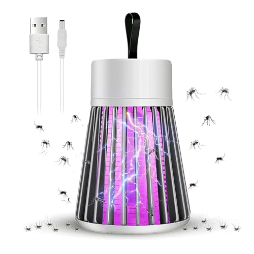 Image of Electronic LED Mosquito Killer Lamp - USB Powered Silent Bug Zapper with Safe UV Light - Non-Toxic Insect Trap for Indoor Use (Pack of 1)
