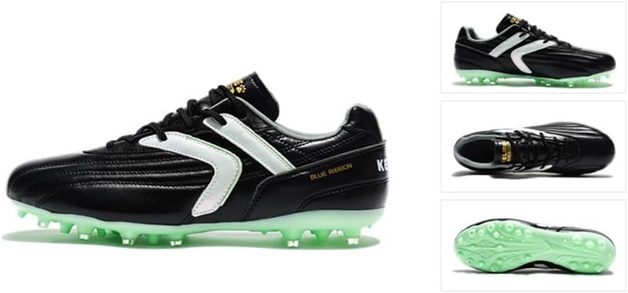KELME Soccer Cleats for Men Youth Pro Calfskin Leather Soccer Shoes Outdoor Multi Ground Lightweight Professional Football Sneaker