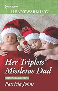 Mass Market Paperback Her Triplets' Mistletoe Dad: A Clean Romance (Home to Eagle's Rest, 4) Book