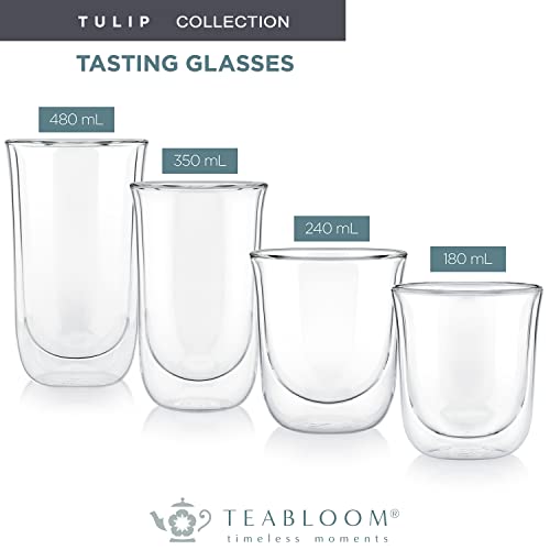 Teabloom Tulip Double Wall Glasses 6 oz (Set of 2) — image 6