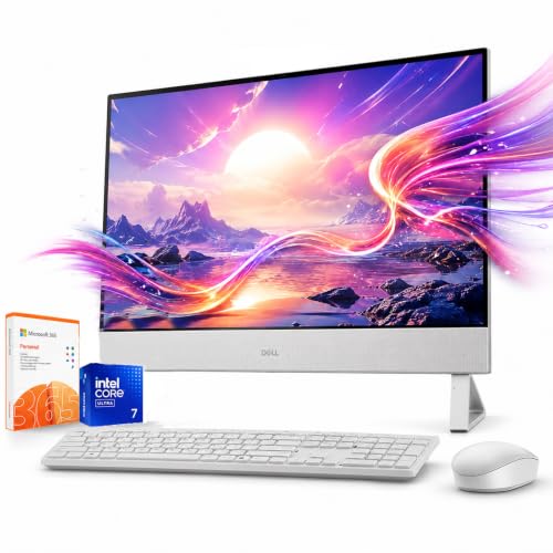 Image of Custom Dell-All in One Desktop-Computer Touchscreen 24inch FHD| 16GB RAM 1TB SSD| Intel Core Ultra 7 Beat AMD Ryzen 9| Copilot PC Windows 11 Pro Office 365| Wired Keyboard Mouse| Home Office Business
