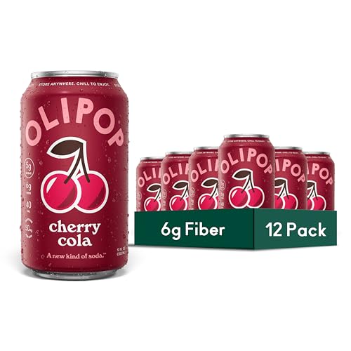 ★OLIPOP Prebiotic Soda Pop, several flavors, 12oz, 12 cans