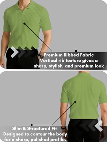 Image of Leriya Fashion Tshirt for Man | T Shirt for Mans | Mens Tshirts | Polo T- Shirt for Mens | Half Sleeve Polo Neck Tshirt for Men (Available in Plus Sizes)