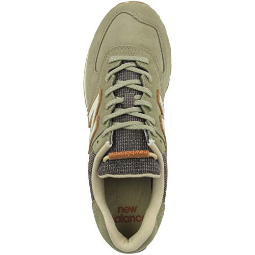 Image of New Balance Men's 574 V2 Premium Sneaker, Covert Green /Turtledove, 10 M