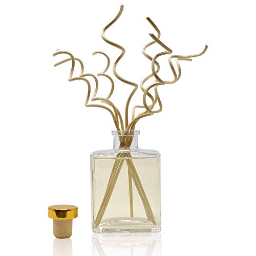 HOUZZ Interior Scented Sticks Reed Diffuser Oil Egyptian Cotton Scented Sticks Gift Set| Fresh Laundry & Linen Scent | Clean & Cool with Notes of Soft Musks, Powdery Ozone & White Woods | USA Made