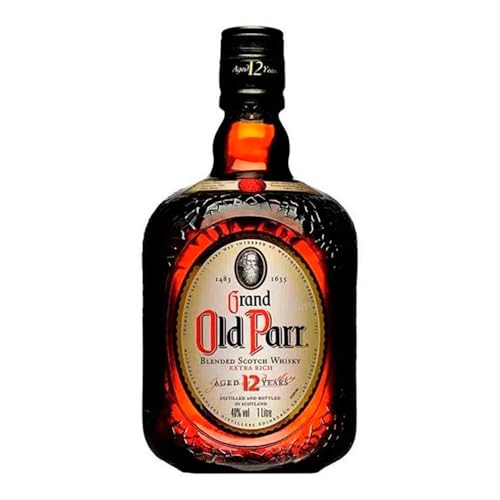 Old Parr, Whisky Escocês, 12 Anos, 1 Litro, Tradicional, Kit com 2 Garrafas, Escócia, 40% Teor Alcoólico