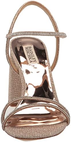 Badgley Mischka Women's Firey Heeled Sandal, Pale Gold, 11 | Image 1