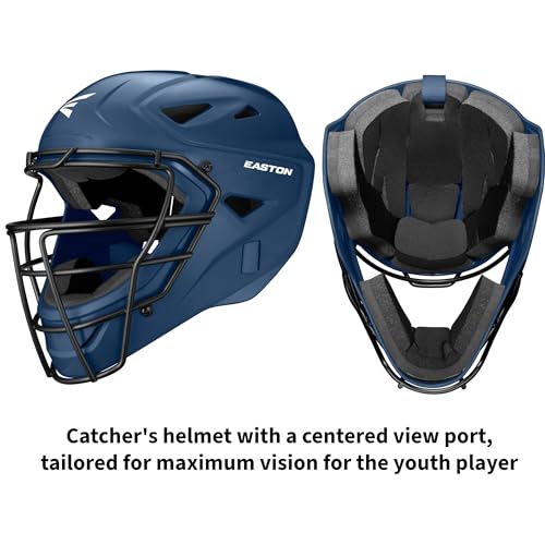 Image of Easton | Black Magic 3.0 Youth Baseball Catcher Gear Set | Helmet, Chest Protector & Leg Guards | Multiple Sizes /Colors
