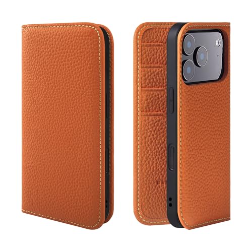 HANATORA for iPhone 17Pro �P�[�X �蒠�^ �{�v �X�}�z�P�[�X �X�}�z �X�^���h �R�[�h�z���_�[ �t�� �V�������N�J�[�t���U�[ �}�O�l�b�g�Ȃ� �I�����W PH-17Pro-Orange �M�t�g �a���� ���� �j�� �ޏ� ���ꂳ�� ��