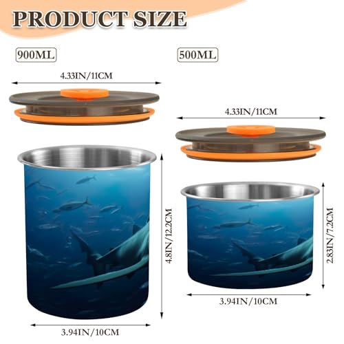 Envase Hermético de Acero Inoxidable Blueangle 900 ml miniatura 2