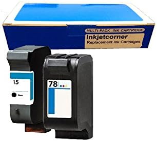 Inkjetcorner Remanufactured Ink Cartridge Replacement for HP C6615A ( Black , 2-Pack )
