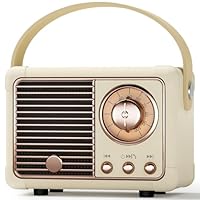 Eosnow Houten Bluetooth-luidspreker, Retro Draadloze Luidspreker Oplaadbaar Voor Laptop Voor Tvgele Houtnerf Export