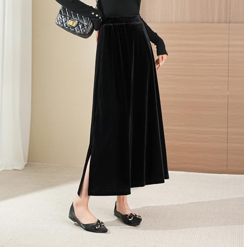 Jupe longue femme élégante taille haute chic pour le bureau