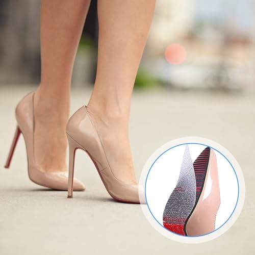 Image of 1Pcs Shoes Sole Protectors Self-Adhesive Sole Protector Roll with Anti-Slip Lattice Texture, Crystal Clear Sole Sticker for High Heels Outdoors(2m /6.56ft)
