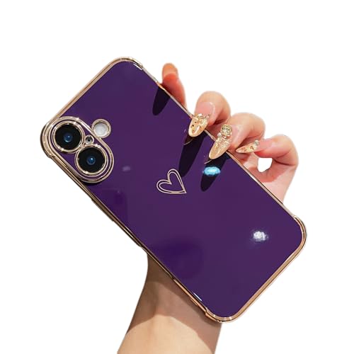 Coque de téléphone motif cœurs pour femmes le cadeau idéal en violet foncé