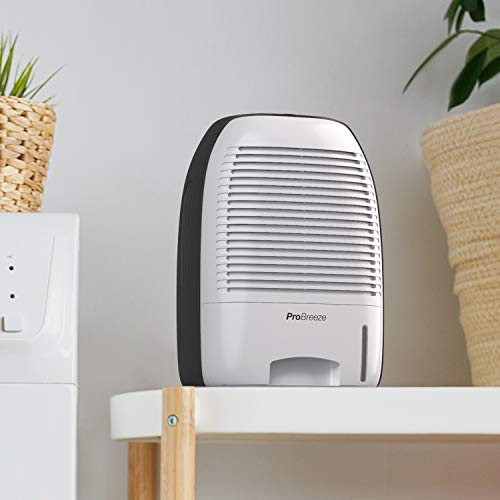 Pro Breeze Premium Electric Dehumidifiers For Bathroom Small, 2200 Cubic Feet (250 Sq Ft), 52Oz Capacity, Compact And Portable For Humidity In Home, Basement, Bedroom, Rv, Office, Garage - Dehumidifiers For Home #TOP7