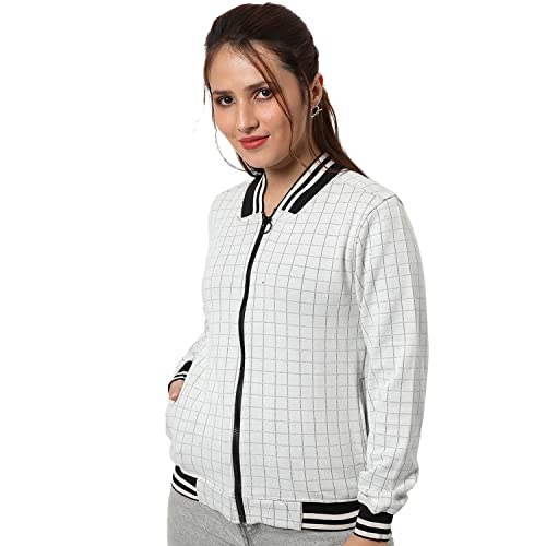 Image of PINACOLADA Women's Puffer Regular Fit Bomber Jacket For Winter Wear | Standing Collar | Full Sleeve | Zipper | Casual Jacket For Woman & Girl | Western Stylish Jacket For Women
