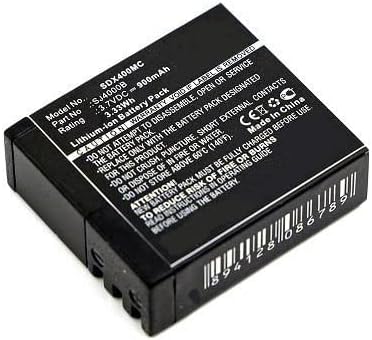CoreParts Camera Battery for Eken 3.3Wh Li-ion 3.7V 900mAh, PG1050 H8, H8 PRO, H8R, H9, H9R (3.3Wh Li-ion 3.7V 900mAh Black, H8, H8 Pro, H8R, H9, H9R)