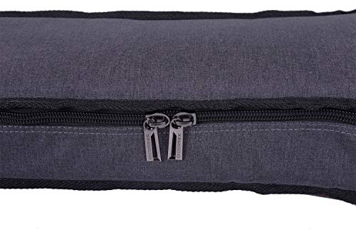 Image of Crossrock 1 /2 Size Classical Guitar Bag with 10mm Padded Backpack Straps in Dark Grey (CRSG107CHDG)
