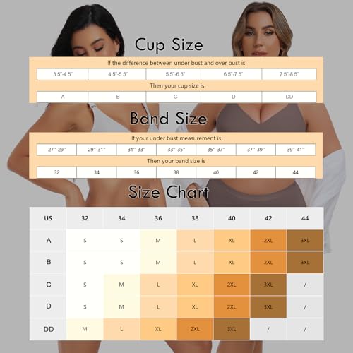 Letsjoli Push Up Seamless Bras For Women No Underwire Support And Lift V Neck Wireless Full Coverage Bralettes Everyday Bras Gray thumb #4