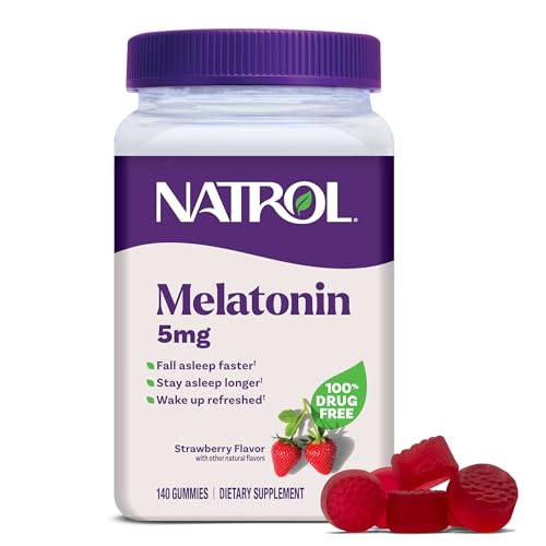 Natrol Melatonin 5 mg Gummies Sleep Support for Adults 140 Count