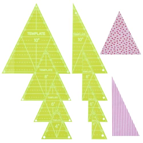 Règles de t-shirt en acrylique et gabarits de couture triangulaires pour le matelassage créatif