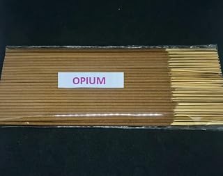 Opium Incense Sticks (100 sticks) - 100% Natural Incense Sticks - Christmas Incense Sticks - Traditional Indian Incense (No Damaged Sticks Hand Sorted Packet)