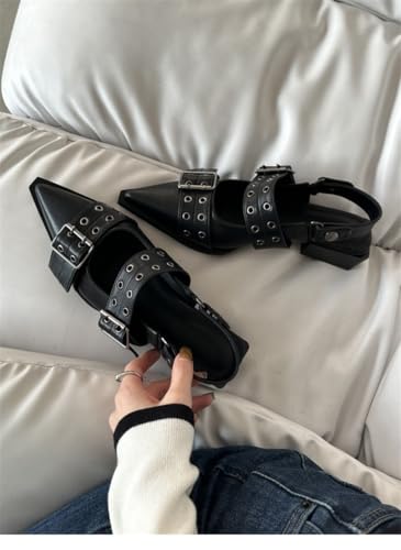 Emo Wedding Shoes Mary Janes Block Low Heels Y2K Retro Rave Grunge Doll Shoes for Women Preppy Teen Girls - Goth Non Slip Kawaii Cute Comfortable Walking Birthday Gifts Lolita Back to School Party2