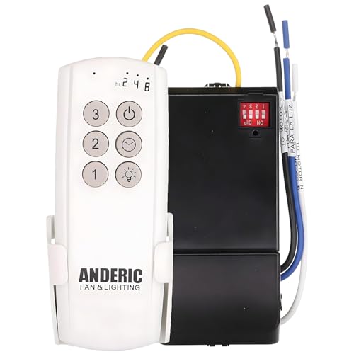 Anderic Ceiling Fan Remote Control Kit Universal for 3-Speed Fans