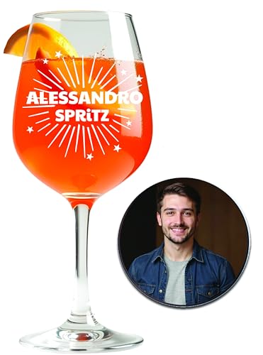 Bombo Bicchiere Aperitivo Personalizzato 440 ml con Sottobicchiere a Colori – Idea Regalo Unica!