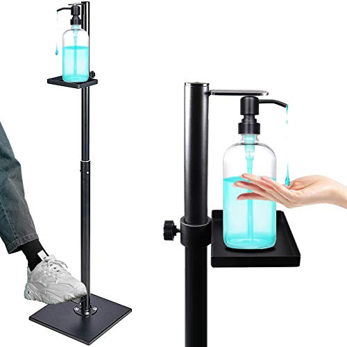 Soporte dispensador de jab�n,soporte para dispensador de gel, Columna de esterilizaci�n con pedal, soporte de desinfecci�n, Dispensador de Gel Desinfectante para Comercios y Oficinas
