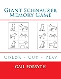 Giant Schnauzer Memory Game: Color - Cut - Play