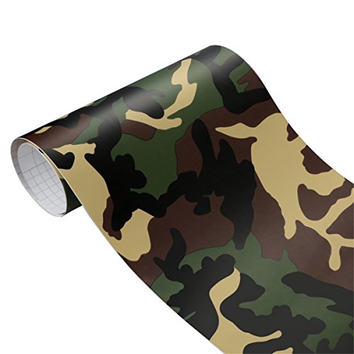 Film vinyle camouflage armée voiture pour masquer défauts peinture sans bulle