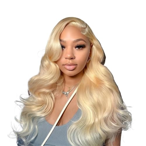 Perruques de cheveux humains ondulés blonds pour soirée et quotidien