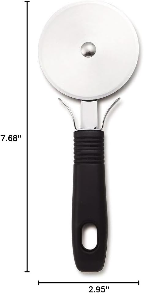 Suncraft AL-168 Aizuma Senka Pizza Cutter with Case, Made in Japan, Silver