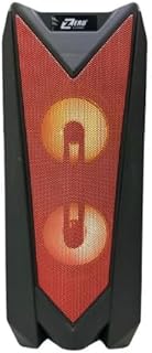 مكبر للصوت مع ميكروفون وبطارية، لون أحمر، موديل ZR-585S1.0