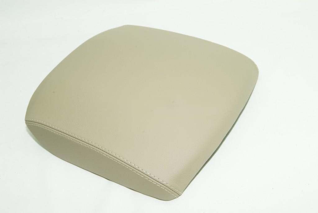 DSV Fits 2009-2013 Honda Pilot Real TAN (Ivory) Leather Console LID ARMREST Cover (Leather Part Only)