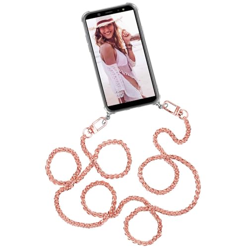 Chaîne de téléphone amovible rose doré pour Samsung Galaxy A16