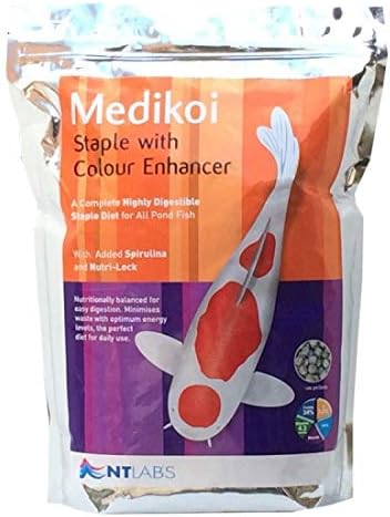 NT Labs Medikoi Staple with Colour Enhancer, Complete Feed for All Pond Fish Ideal for Spring Summer and Autumn Feeding